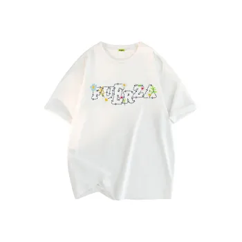 FUERZA T Shirt Unisex White With Embroidery