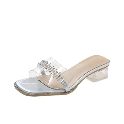 AJPAP Rhinestone Slide Slippers Women's