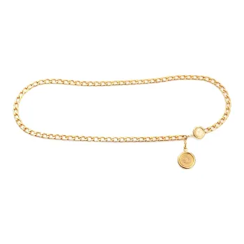 CHANEL 1970s Medallion Chain Belt