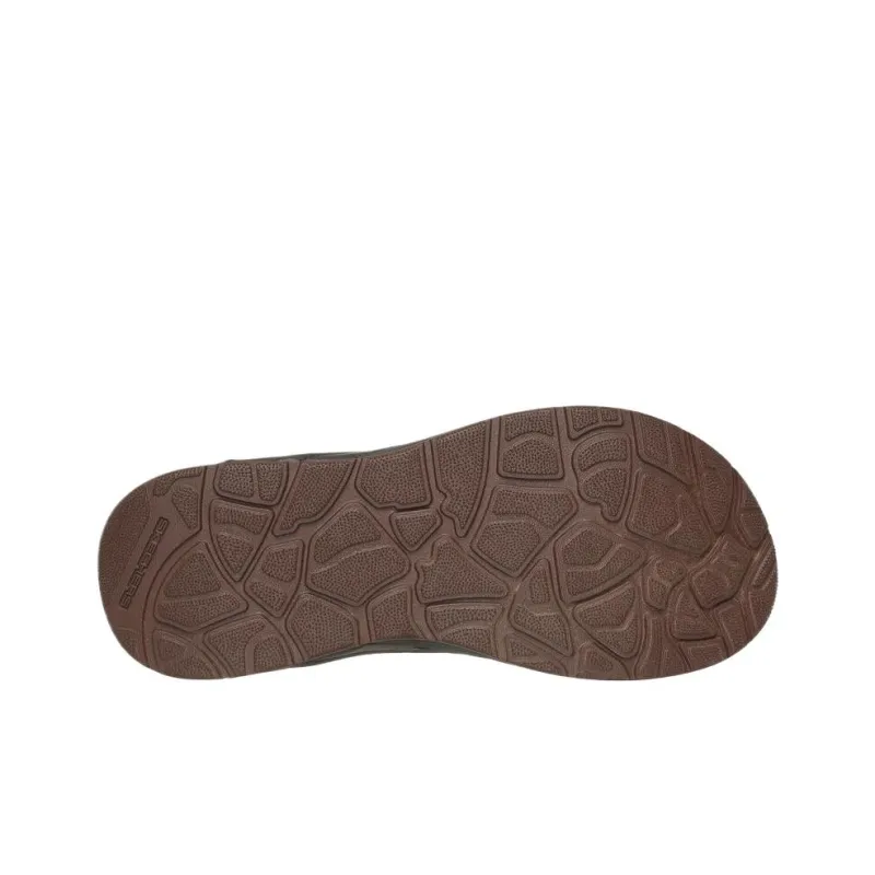 Skechers Odor Resistant Flip Flops Men's Chocolate Brown-3