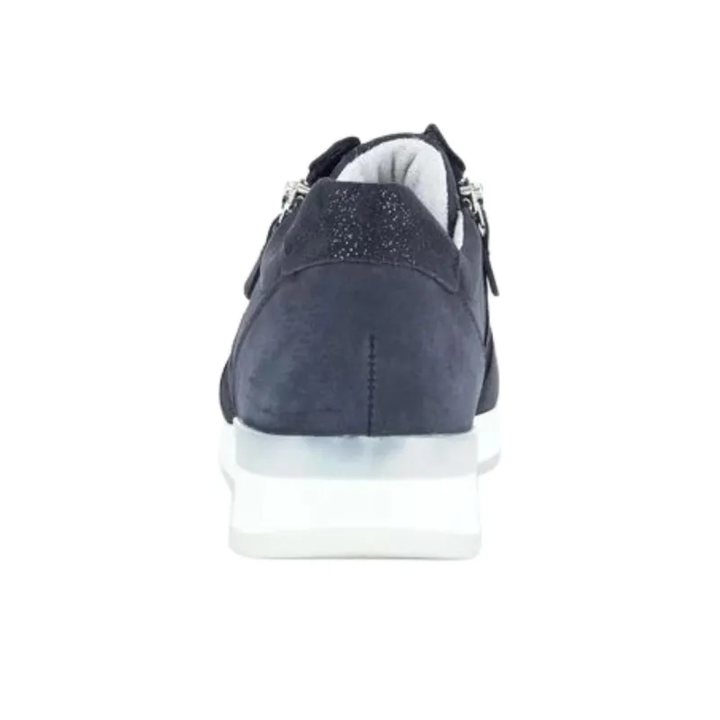 Gabor Fashion Low Top Casual Shoes Women's Blue-4