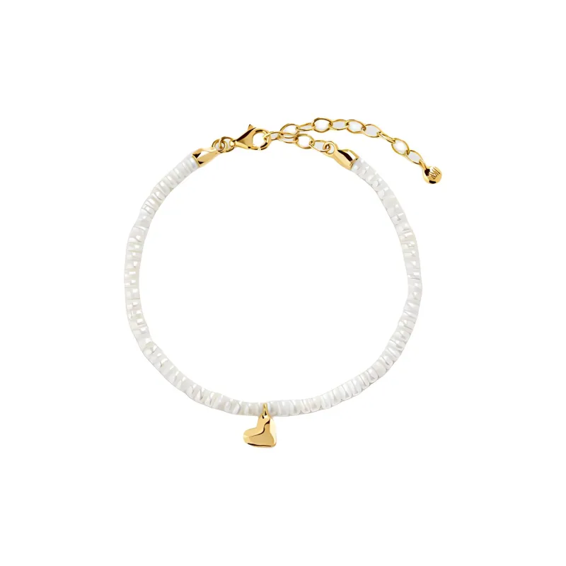 Monica Vinader Mini Pearl Heart Bracelet-0