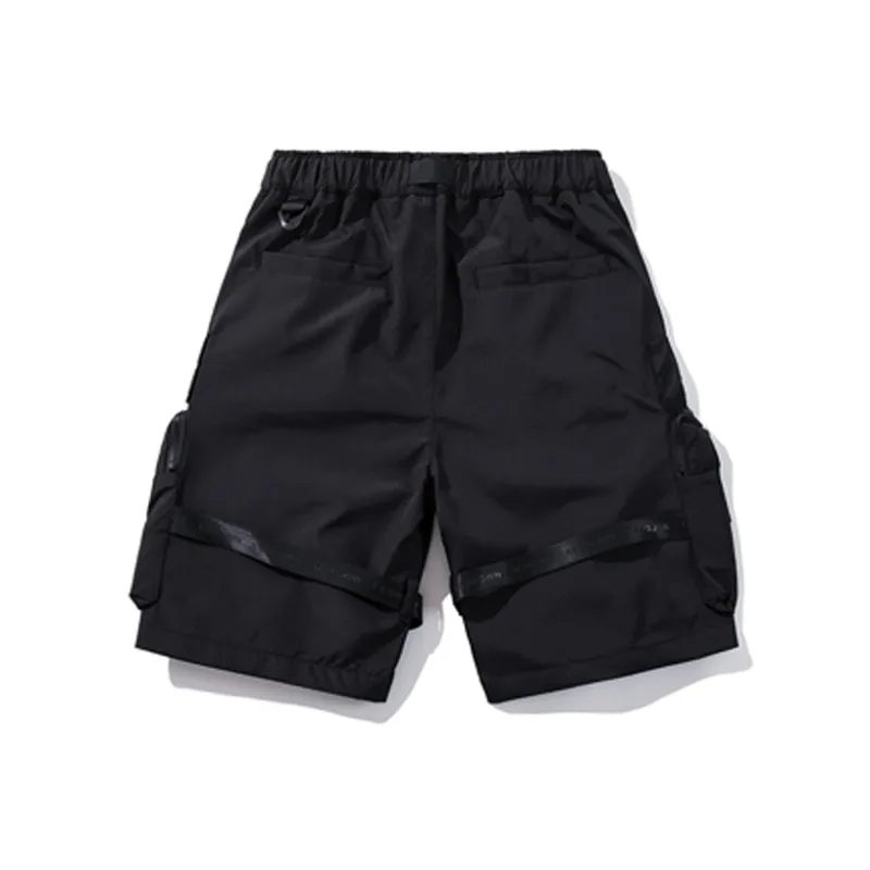 HKRXEC Cargo Shorts Unisex Black-1