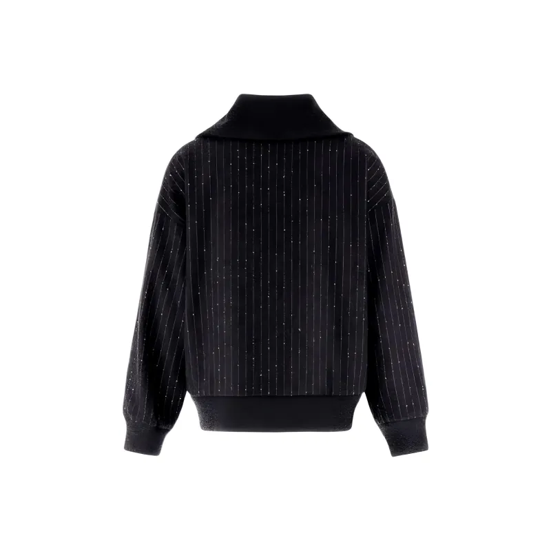 HERNO Rhinestone embellished Sweatshirt-1