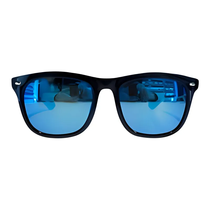RayBan Plastic Square Sunglasses Men's Black-1