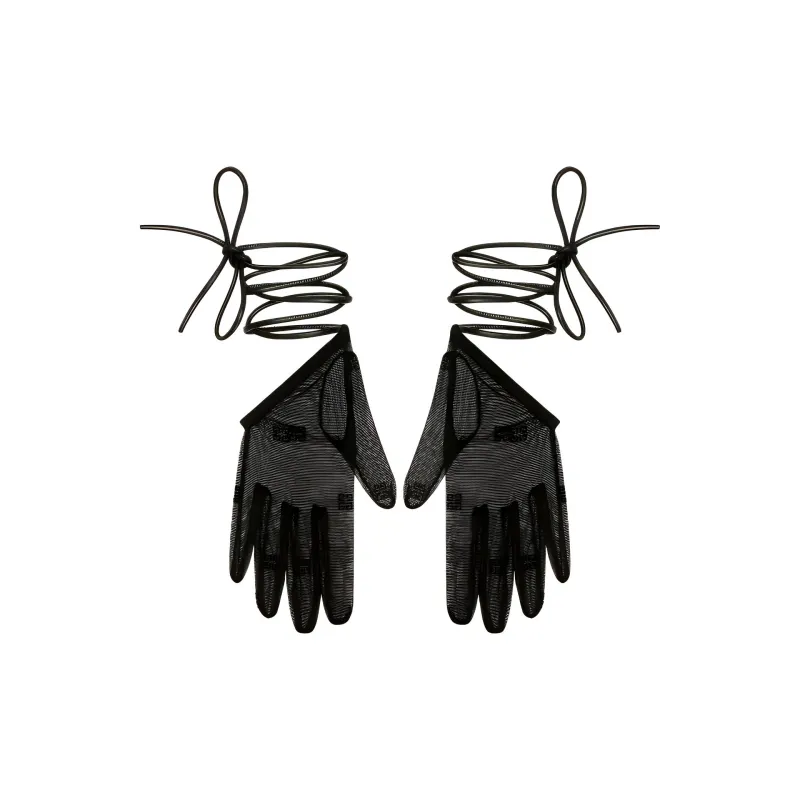 Givenchy Polyamide Gloves Women's Black-1