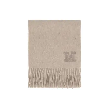 MaxMara Cashmere Knit Scarves Unisex Brown 1