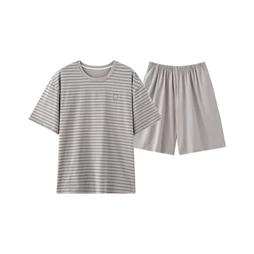 MADALLO Pajama Set Men's Light Gray