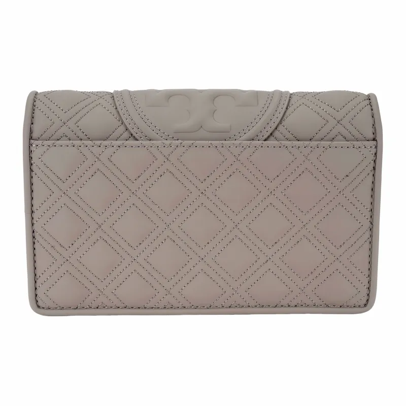 TORY BURCH Fleming Polyurethane Messenger Bag, Shoulder Bag, Crossbody Bag Women's Gray-2