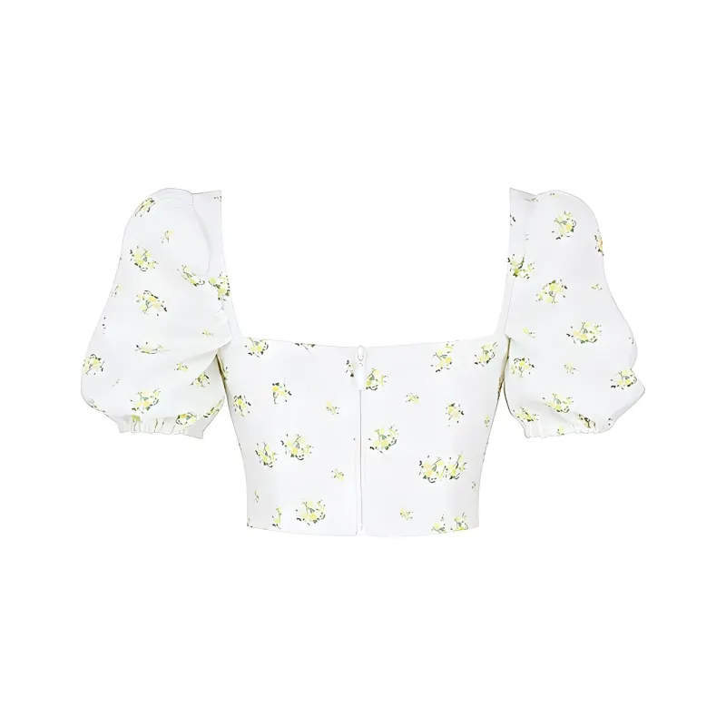HOUSE OF CB Arianna Crop Top Women's Ivory/Ivory-1