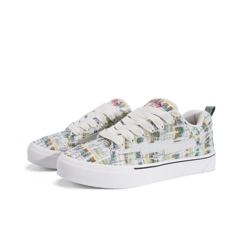 VFTS Lightning Skateboard Shoes Anti Slip Wear Resistant Low Top Classic Preppy Style Students Unisex-42