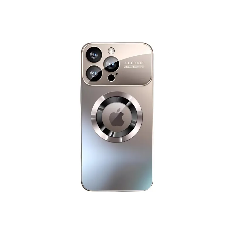 Sopi Acrylic Material Matte Large Window Magnetic Phone Cases Compatible With IPhone 16/15 Pro Max/Apple 13/14 Pro/Max-1
