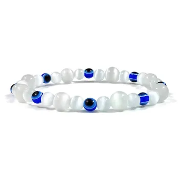 Inkopper Glass Cat Eye Bracelets Women's