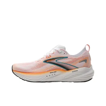 Brooks Glycerin 22 Anti Slip Wear Resistant Low Top Casual Running Shoes Men's White Orange