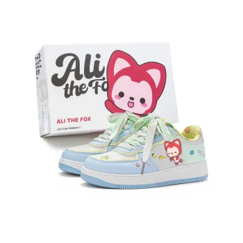 ALI THE FOX Skateboard Shoes Women's Low Top Candy Blue
