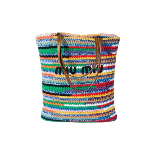 MIU MIU Cotton Handbag, Shoulder Bag Regular Women's Multicolor
