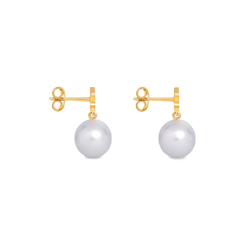 CELINE Les Perles CELINE Earrings In Brass With Gold Finish And Glass Pearls-2