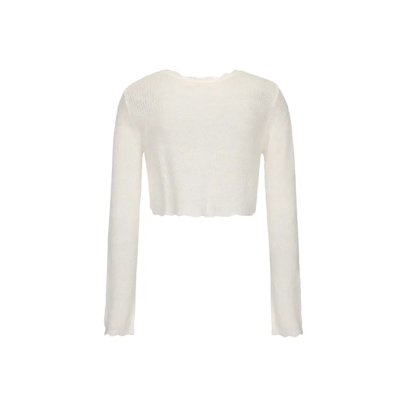 CHIWAWAMEME Knitwear Women's Shell Beige-1