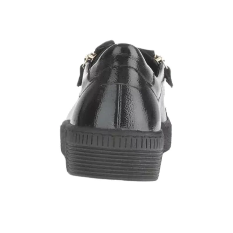 Gabor Fashion Low Top Skateboard Shoes Women's Black-4