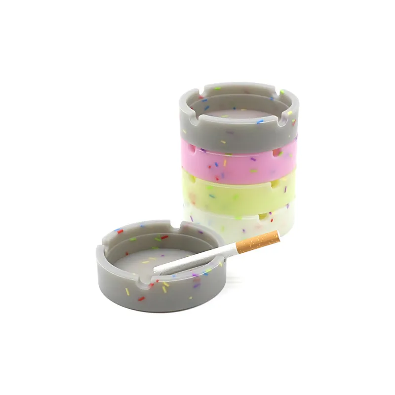KERPA Multicolor Grain Glow In The Dark Ashtray, Living Room Tea Table Accessories, Small Storage Ornament, One Size-6