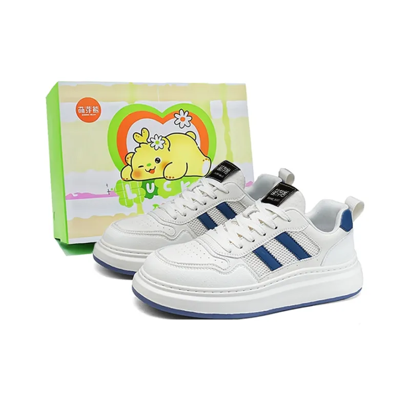 Budding Bear Cushioning Height Increase Low Top Skateboard Shoes Men's Box-6