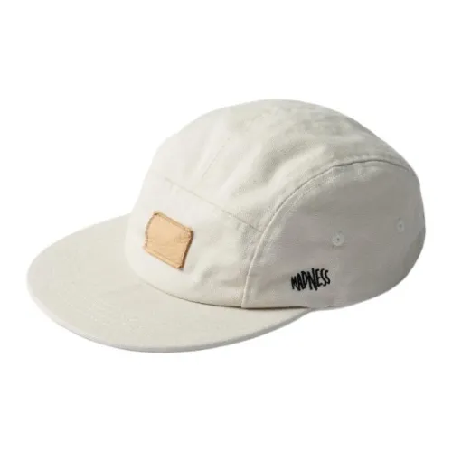 MADNESS Cotton Canvas Baseball Caps Unisex White