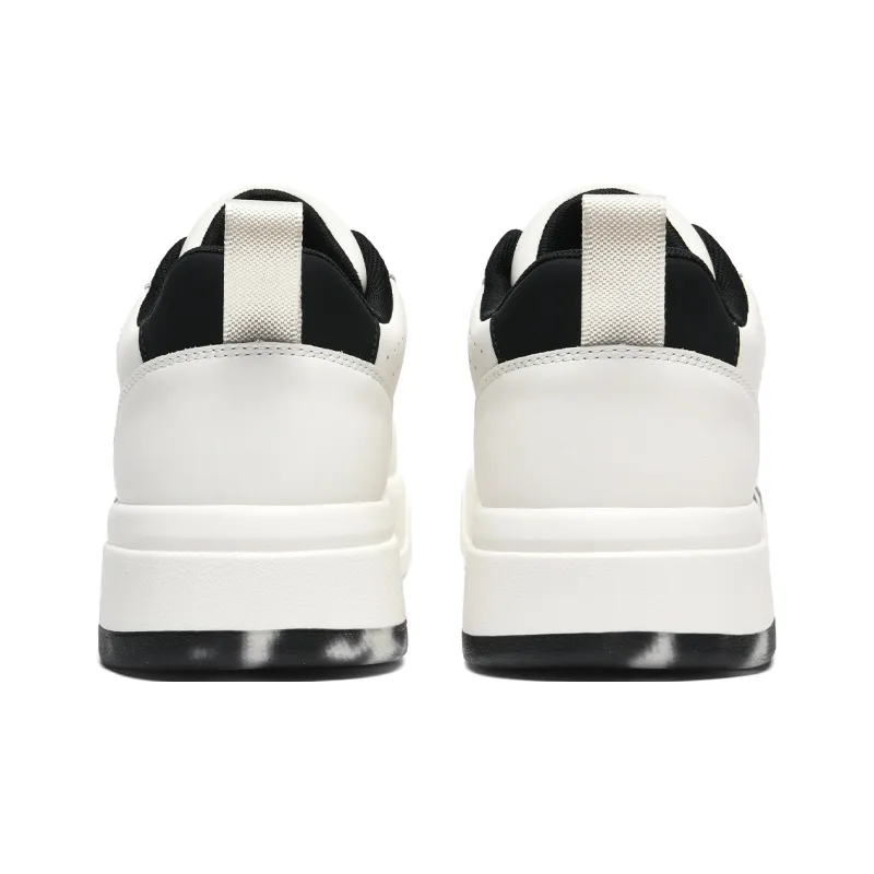 Lee Trendy Versatile, Fashion Minimalist Style White Sneakers Low Top Skateboard Shoes Men's-4
