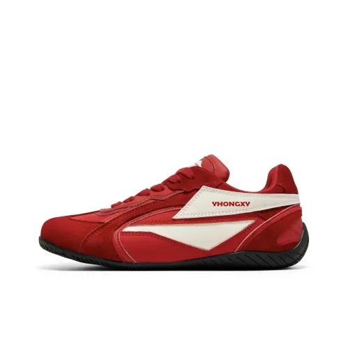 CHERRY&KALIKA Slip Resistant, Abrasion Resistant, Breathable, Lightweight Low Top Casual Shoes Women's Red