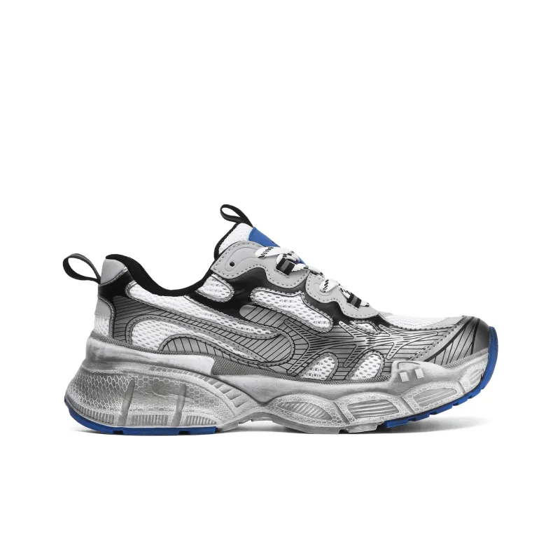 TEPOR Cushioned Slip Resistant Abrasion Resistant Low Top Chunky Sneakers Unisex-13