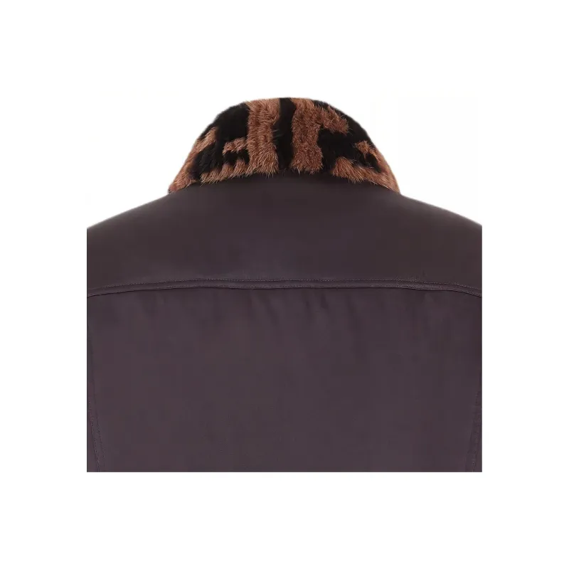 FENDI Ff Motif Cropped Bomber Jacket-5