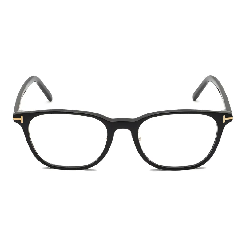 TOM FORD Plastic Square Eyeglass Frames Unisex Black-2