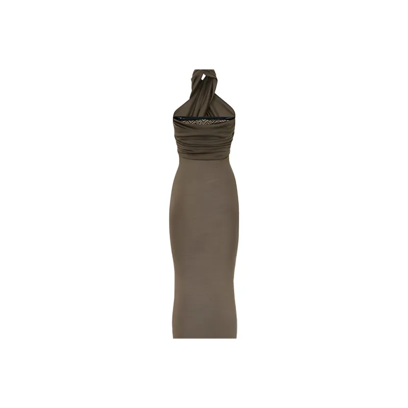 FENDI x SKIMS Fendi X Skims Collaboration Sleeveless Dress Women's Dark Brown-3
