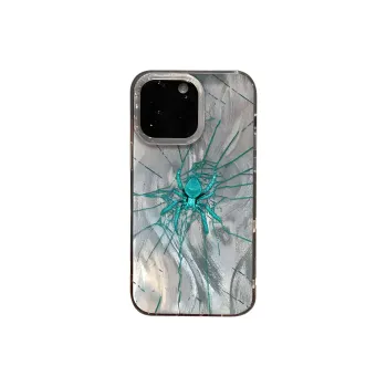 Wei Xin Acrylic Material Camlet Teal Spider Phone Cases Compatible With IPhone 16/15 Pro Max/Apple 13/14 Pro/Max