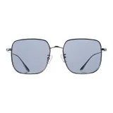 C2: Silver Frame with Gray Blue Nylon Lens