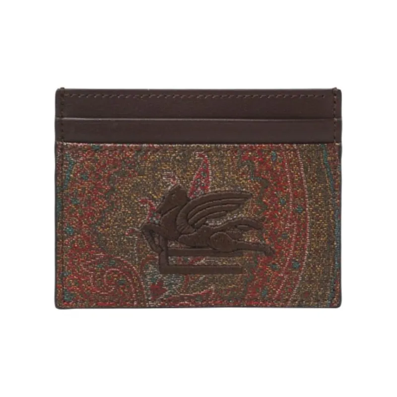 ETRO Polyester Card Holder Regular Women's Brown-0
