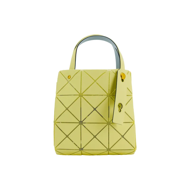 ISSEY MIYAKE CARAT Polyvinyl Chloride Resin Diamond Handbag Mini Women's Yellow-2