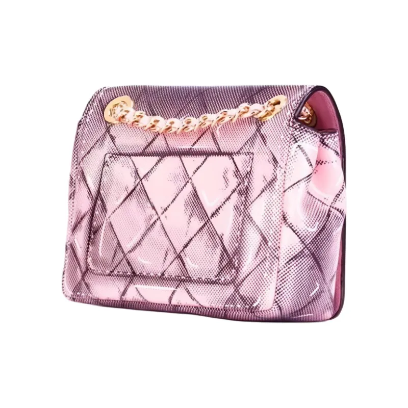 MOSCHINO Genuine Leather Crossbody Bag, Shoulder Bag Regular Women's Pink-1