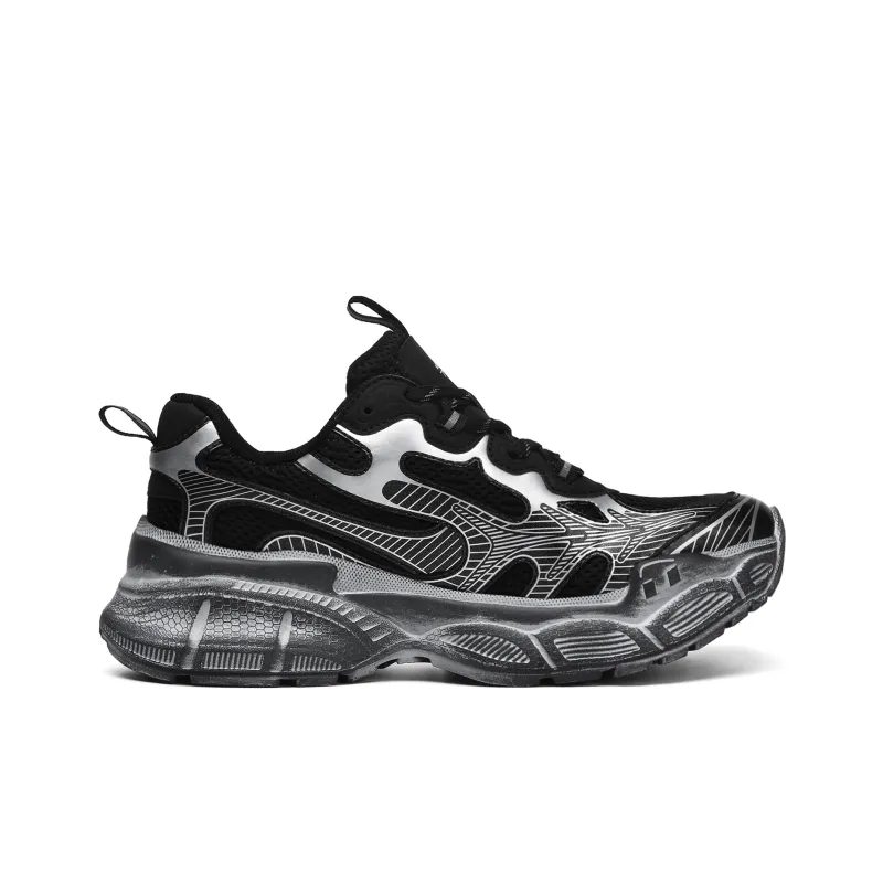 TEPOR Cushioned Slip Resistant Abrasion Resistant Low Top Chunky Sneakers Unisex-6