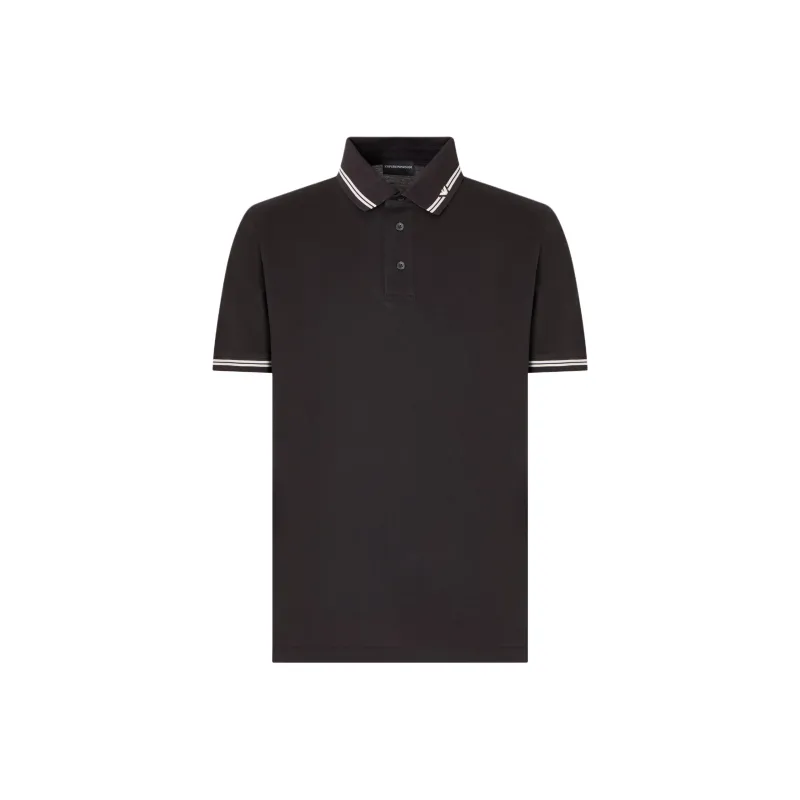 EMPORIO ARMANI Eagle embroidered Polo Shirt-0