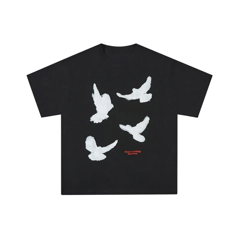 PAINT STAIN Classic Minimalist Style T Shirt Unisex-7