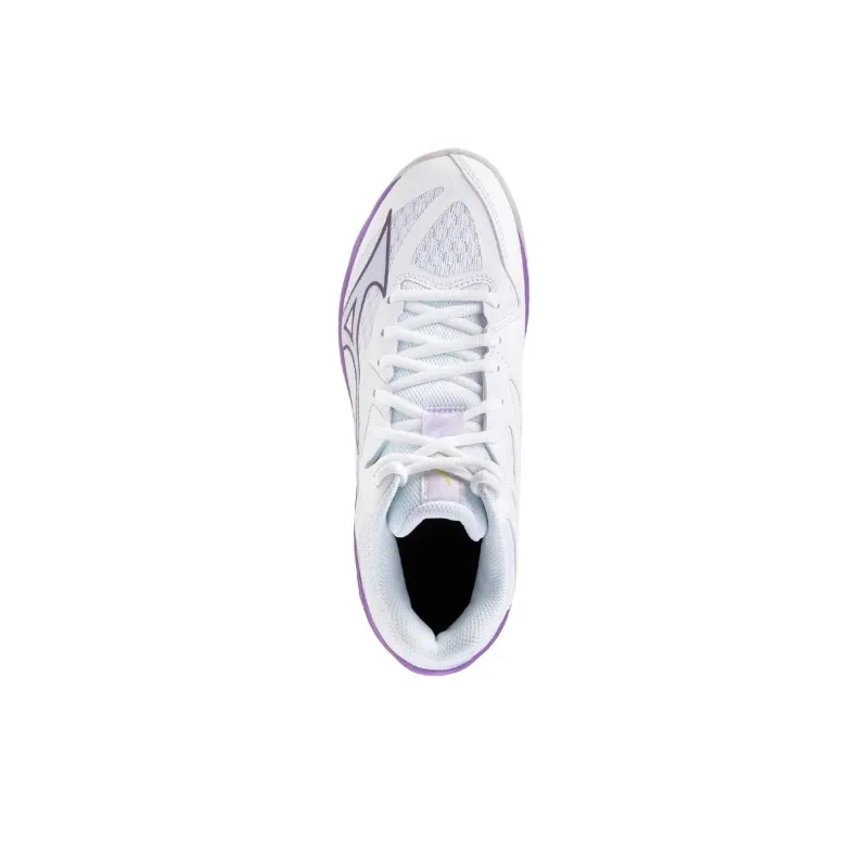 Mizuno THUNDER BLADE Z Cushioning Slip Resistant Mid Top Training Shoes Women's White Purple-1