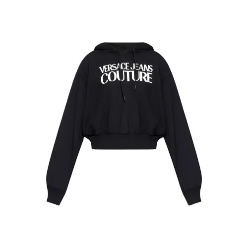 VERSACE JEANS Logo print Cotton Hoodie