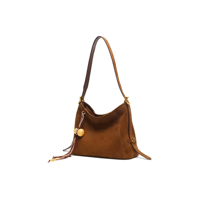 SUPERMERCY One Stroke Series Sheepskin One Shoulder Underarm Crossbody Bag Women's Multicolor Scheme-1