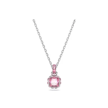 Swarovski Birthstone Necklaces Women's Pink