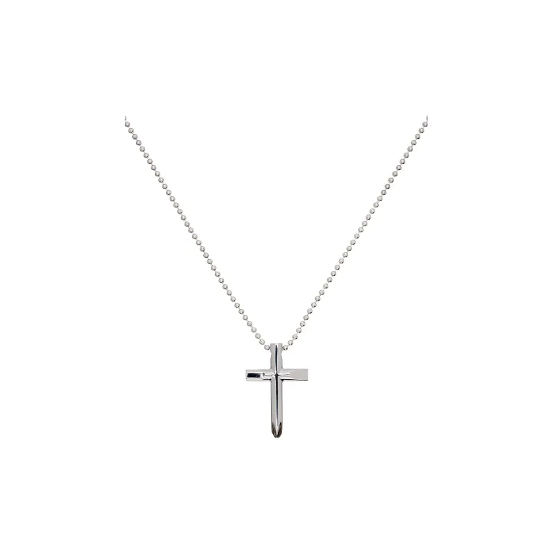 Numbering 925 Sterling Silver Necklaces Men's Silver-0