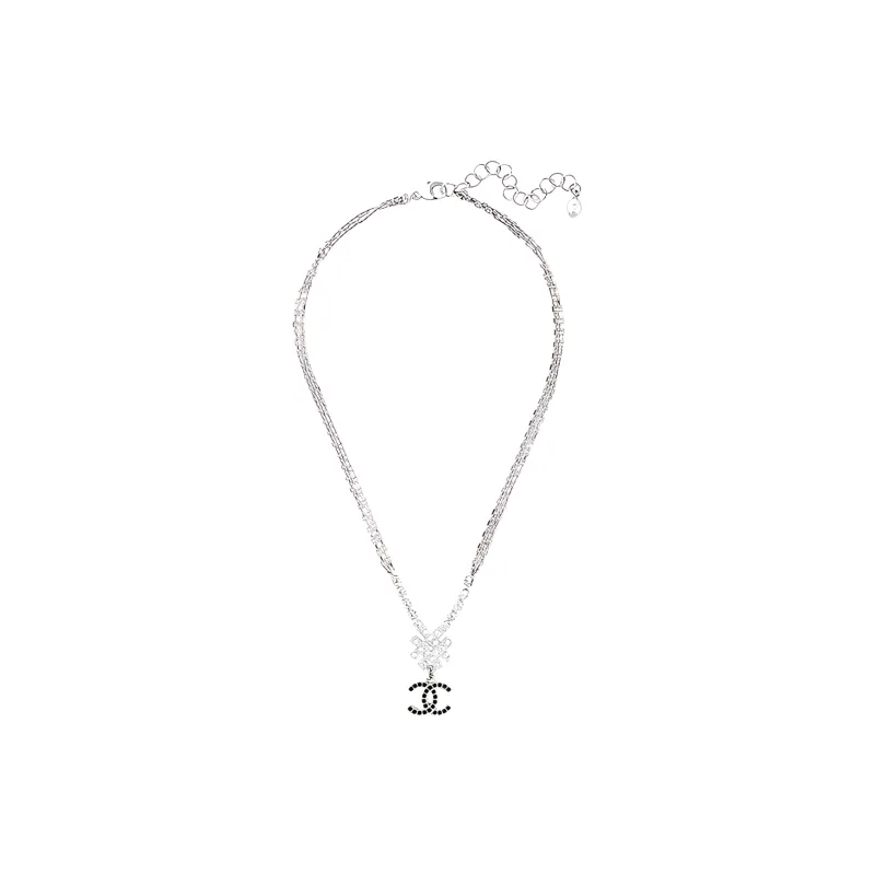 CHANEL Metal Necklaces Women's Silver-2