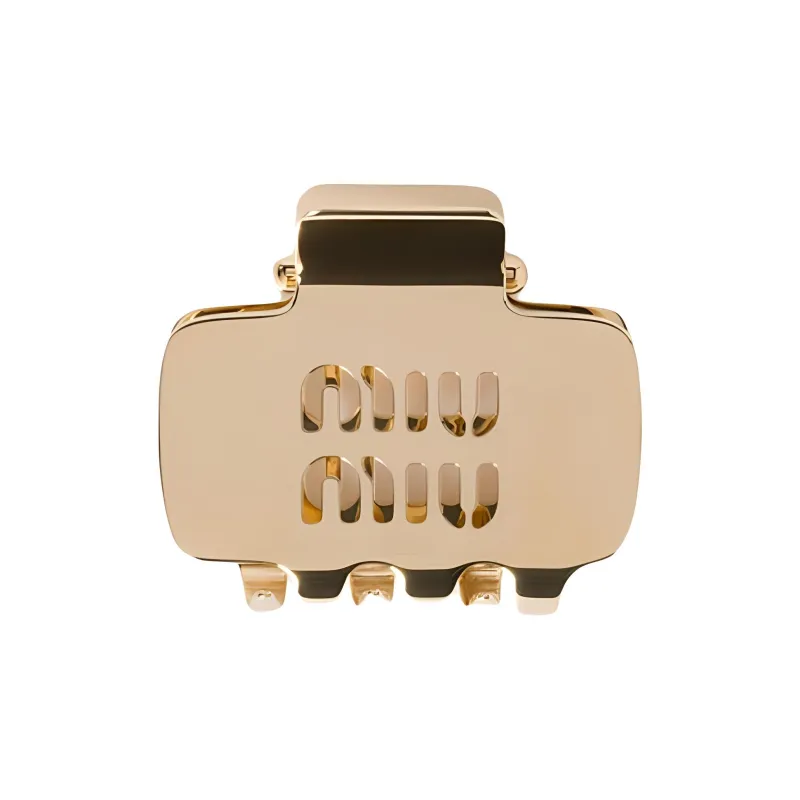 MIU MIU Hair Clips Women's Gold-2
