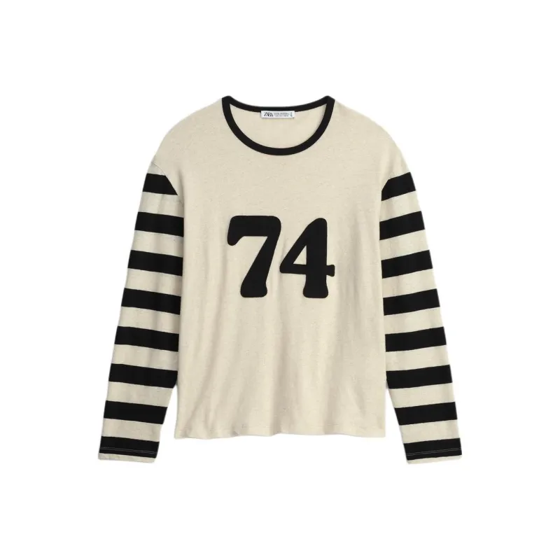 ZARA T Shirts Men Nude/Black-0