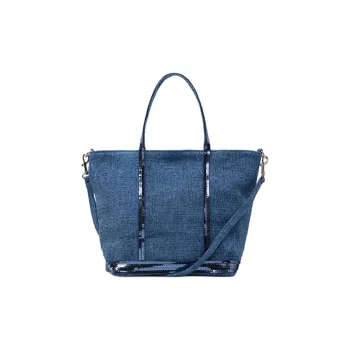 Vanessa Bruno Linen Handbag Trumpets Unisex Blue