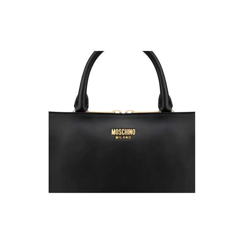 MOSCHINO Logo-lettering Leather Shoulder Bag-2